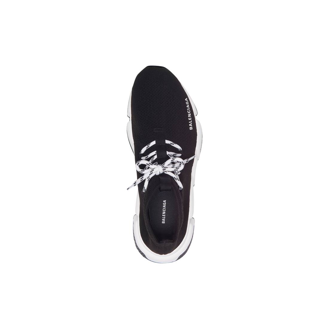 Women’s Speed Lace-up Sneaker in Black/white - Image 4